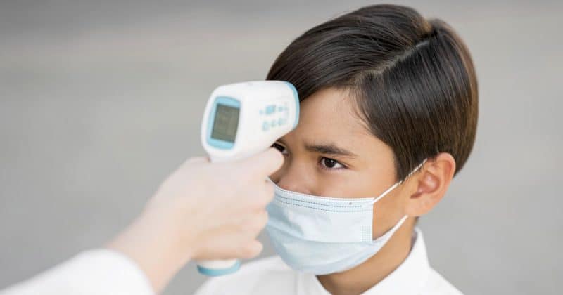 Infrared thermometer forehead